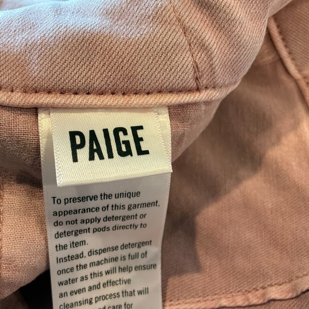 Paige Christy drawstring vintage rose shorts size 30 - Picture 10 of 12